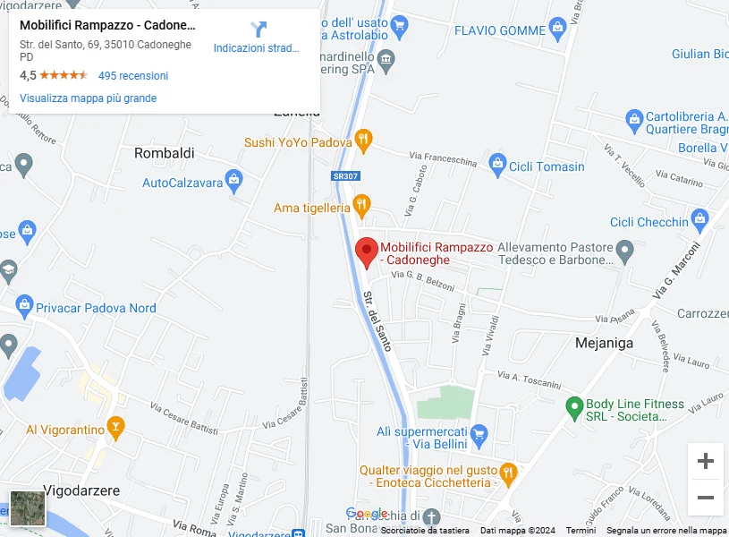 Maps - Cadoneghe - Mobilifici Rampazzo