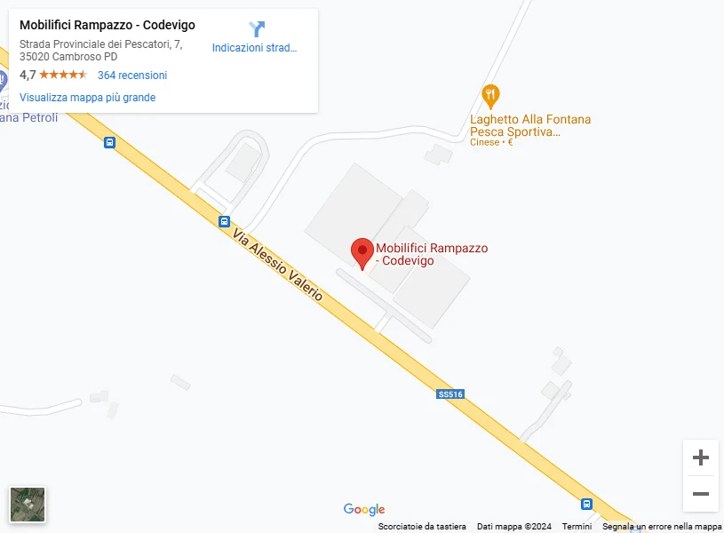 Maps - Codevigo - Mobilifici Rampazzo